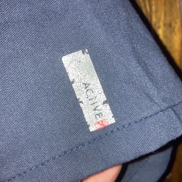 Grey's Anatomy Charcoal and Coral V-Neck Scrub Top - Picture 7 of 8